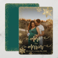 Photo Christmas Pregnancy Announcement Cards