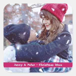Photo Christmas Stickers