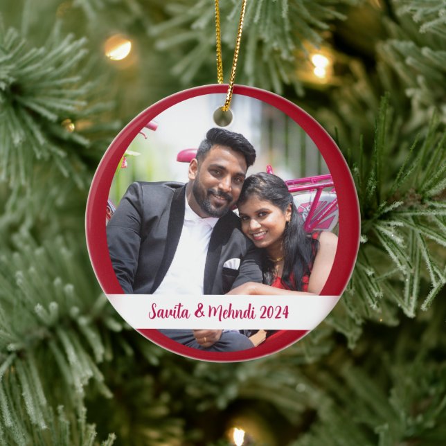 Photo Christmas Tree Ornament (Tree)