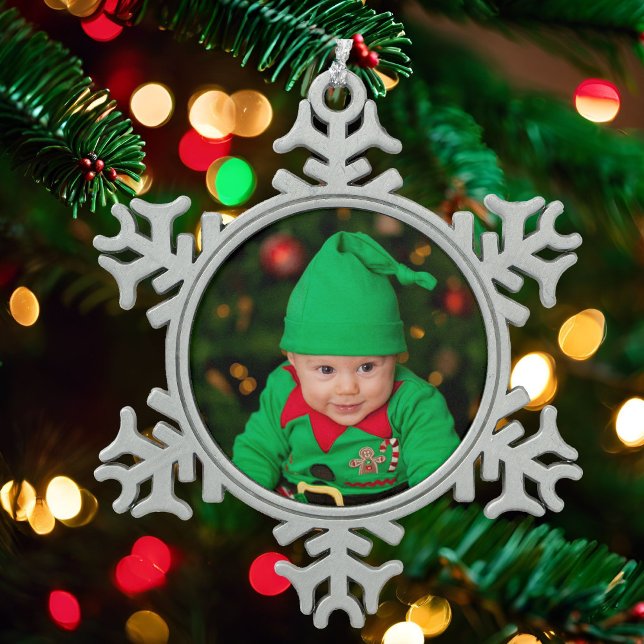 Photo Christmas Tree Ornament Velvet Gift Box (Creator Uploaded)