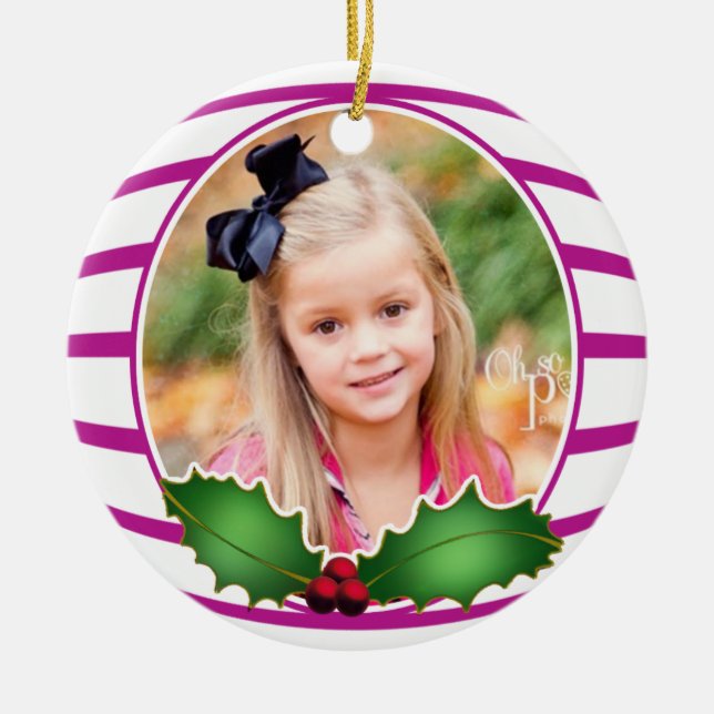Photo Circle Ornament (Front)