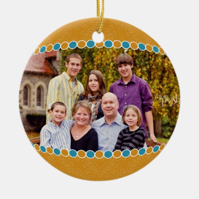 Photo Circle Ornament (Front)
