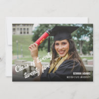 Photo Class of 2025 Graduation Announcement Card
