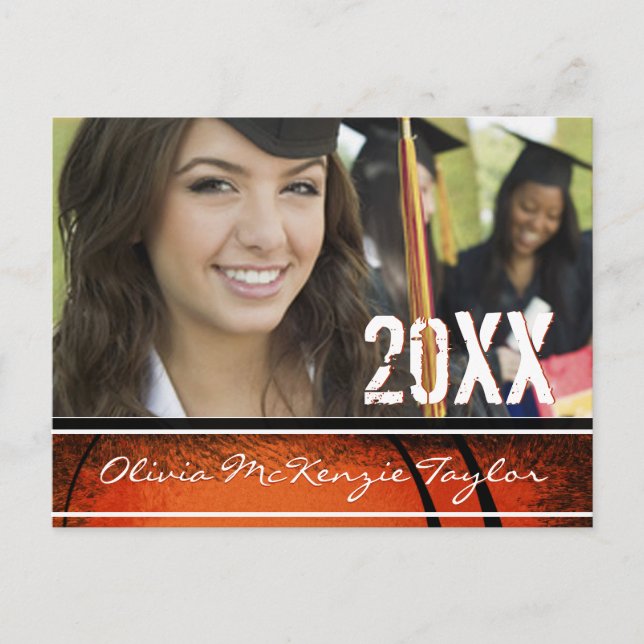 Photo Class of Graduation Open House Invitation Postcard (Front)