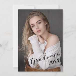 Photo Class of Graduation Party Card