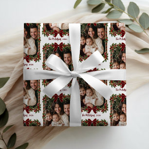 Photo Classic Plaid Christmas Tartan Elegance Wrapping Paper