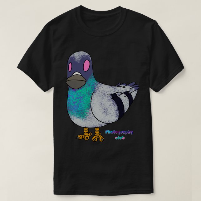 photo club pigeon T-Shirt (Design Front)