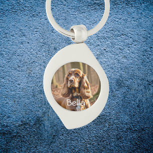 Photo Cocker Spaniel Personalise Key Ring