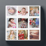Photo Colage Plaque - ANY Occasions<br><div class="desc">Lovely keepsake gift for featuring 9 photo templates (your photos will automatically fit the space shown.</div>