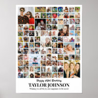 Photo Collage 100 Pictures 12x16 18x24 24x32 30x40