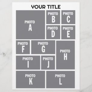 Photo Collage 12 photo layout Flyer