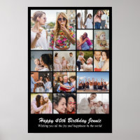 Photo Collage 15 Pictures 12x18 16x24 20x30 24x36