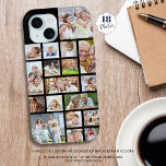Photo Collage 18 Photos Custom Colour Black iPhone 15 Case<br><div class="desc">Carry 18 of your favourite photos on this custom background colour cell phone case with a photo collage of a variety of shapes and sizes to accommodate a variety of pictures. Change the black background colour by clicking on CUSTOMIZE FURTHER. PHOTO TIP: For fastest/best results, choose a photo with the...</div>