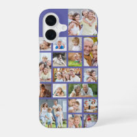 Photo Collage 18 Photos Custom Colour Purple