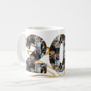 Photo collage 20 year anniversary gifts by year  coffee mug