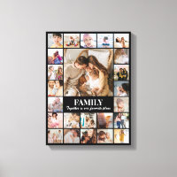 Photo Collage 24 Pictures 12x16 18x24 24x32 Black