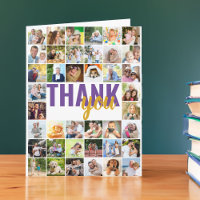 Photo Collage 40 Picture Personalised Thank You