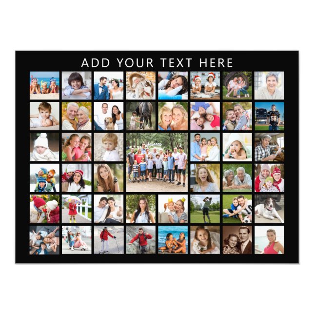 Photo Collage 45 Photos Personalised Custom (Front)