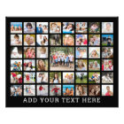 Photo Collage 45 Photos Personalized Black