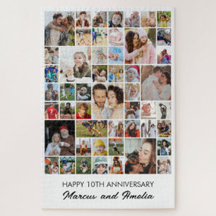 Photo Collage 50 Picture 20x30 Couple Love Wedding Jigsaw Puzzle