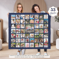 Photo Collage 53 Photos Personalised Custom Colour