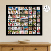 Photo Collage 53 Photos Personalised Custom Colour