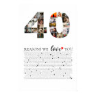 photo collage anniversary 40 Reasons we Love