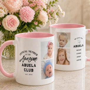 Photo Collage Awesome ABUELA Mug