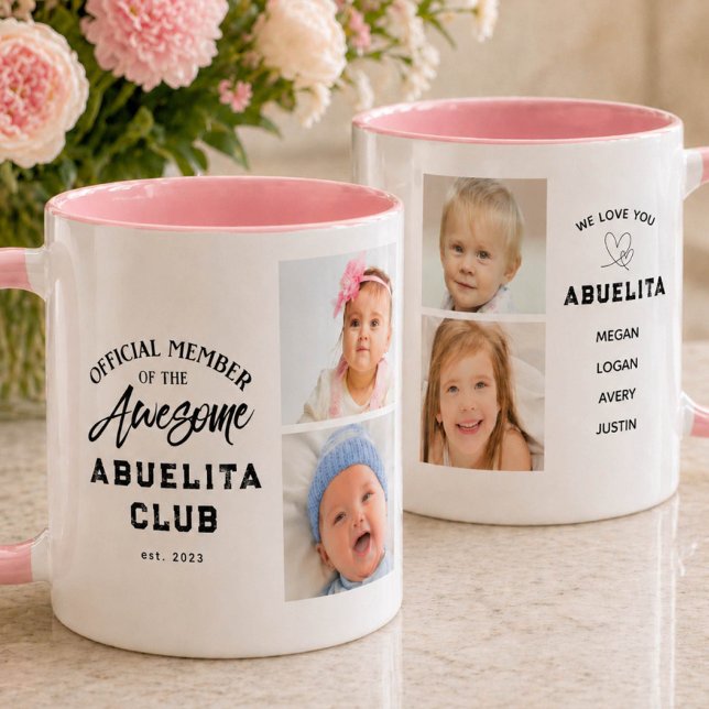 Photo Collage Awesome ABUELITA Mug (Creator Uploaded)