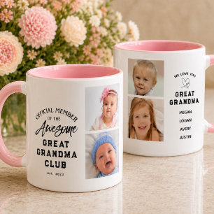 Photo Collage Awesome Great Grandma Mug