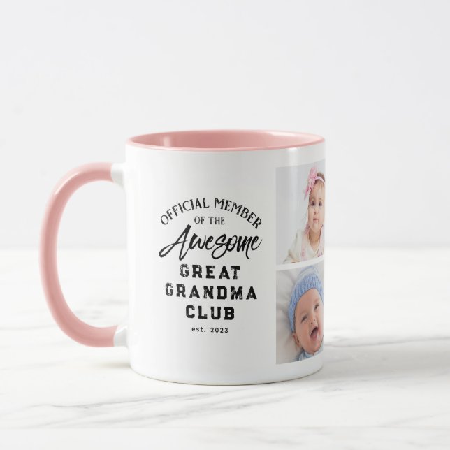 Photo Collage Awesome Great Grandma Mug (Left)