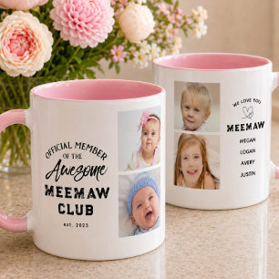 Photo Collage Awesome MEEMAW Mug