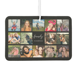 Photo Collage Black Custom Car Air Freshener