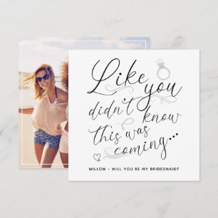 Photo Collage Bridesmaid Proposal Card