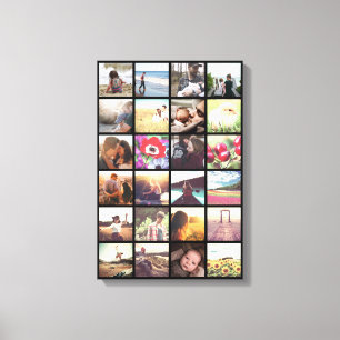 Photo collage canvas print