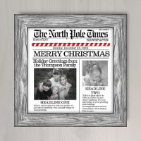 Photo Collage Christmas Newspaper Whimsical