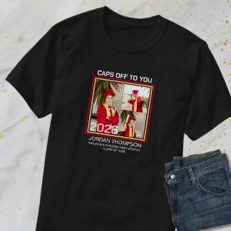 Photo Collage Class Of 2026 Grad Family Group T-Shirt