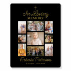 Photo Collage Cross Funeral Memorial Welcome