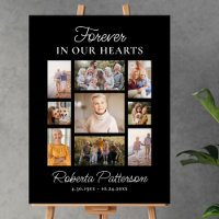 Photo Collage Custom Funeral Memorial Welcome