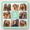 Photo Collage Custom Monogram Mint Green
