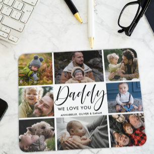 Photo Collage ''Daddy'' We Love You  Mouse Mat