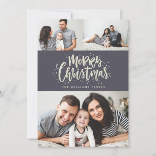 Photo Collage Family Holiday Photo Card