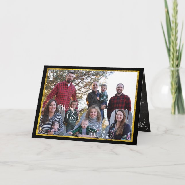 Photo Collage Family Photos Holiday Card (Front)