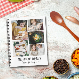 Photo Collage Family Recipes Notebook