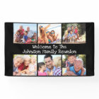 Photo Collage Family Reunion Personalised Black