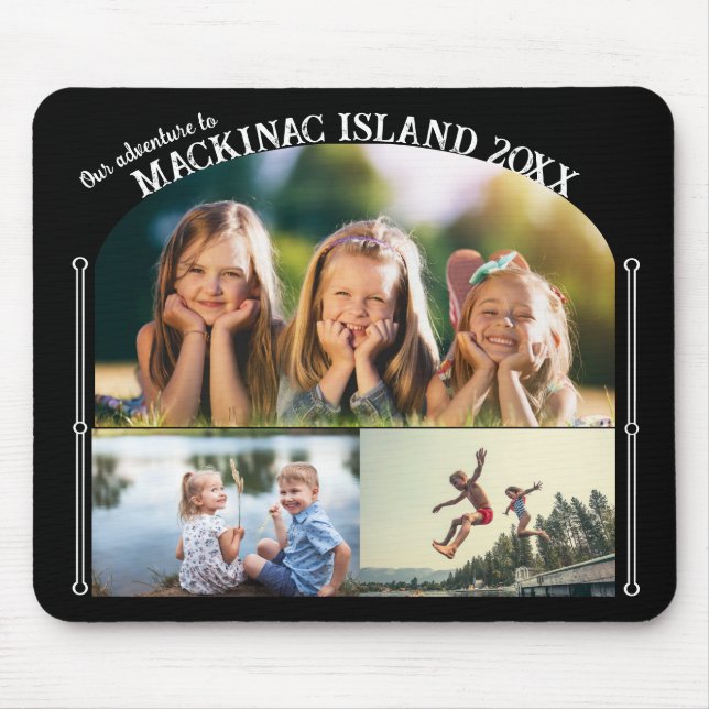 Photo Collage | Family Vacation / Reunion Album Mo Mouse Mat (Front)