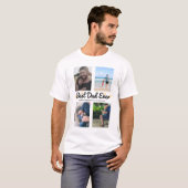Photo Collage Father's Day Gift Best Dad Custom T-Shirt (Front Full)