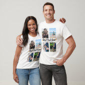 Photo Collage Father's Day Gift Best Dad Custom T-Shirt (Unisex)