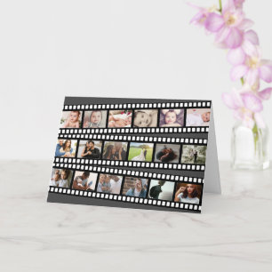 Photo Collage Film Strip Personalised DIY Custom Card