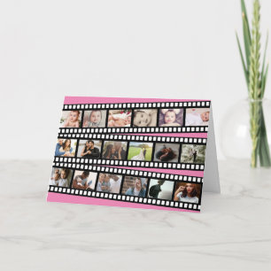 Photo Collage Film Strip Personalised DIY Custom Card
